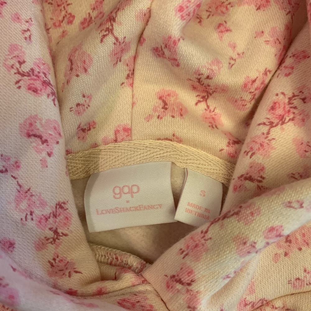 LoveShackFancy Pink Floral Hoodie - Picture 3 of 11